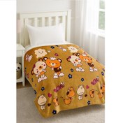 تصویر پتوی کودک عروسکی طرح خرس لاو سایز 100 در 140 سانتی متر پتو کودک دو لایه