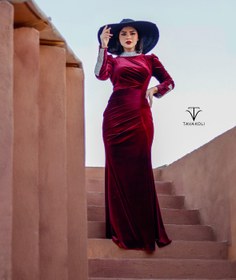 تصویر پیراهن مخمل 