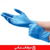 تصویر دستکش معاینه نیتریل آبی بدون پودر نیتکس NITEX Nitril Examination Gloves