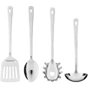 تصویر ست ملاقه و کفگیر ایکیا مدل GRUNKA بسته 4 عددی IKEA GRUNKA 4-piece kitchen utensil set