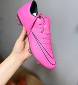 تصویر کفش فوتبال نایکی مرکوریال ویپور صورتی 