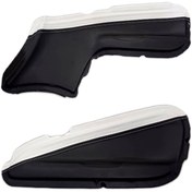 تصویر رودری مشکی ۲۰۶ و ۲۰۷ نوار سفید 