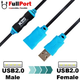 تصویر کابل افزایش طول 30 متری USB2.0 برند کی نت مدل K-CUE20300 K-NET K-CUE20300 Cable Extension USB2.0 30M