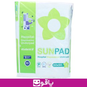 تصویر زیر انداز بیمار سان پد 5 عددی (Sun pad) ا sunpad sanitary pad sunpad sanitary pad