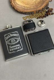 تصویر قمقمه جیبی چرم مدل vip 