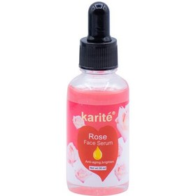 تصویر سرم ضد پیری صورت حاوی عصاره گل رز حجم 30 میل کاریته Karite Anti Aging Rose Serum 30 ml