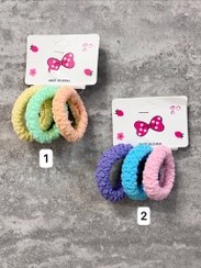 تصویر کش حوله‌ای زنبوری سه‌تایی رنگی - ۲ 