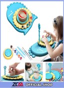 تصویر چرخ سفالگری کودکانه برند سانفلور برند zcm-happy High Quality DIY Pottery Wheels for Kids Sunflower Pottery Wheels Art Crafts are Lightweight Foldable Portable and Durable Kids