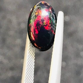 تصویر نگین اپال مشکی سایز ۱۳*۹ 