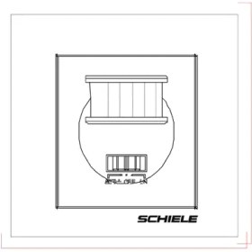 تصویر سنسور دیواری توکار شیله مدل SC 02E Schiele SC 02E Wall Mount Sensor