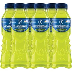 تصویر نوشیدنی ورزشی داینامین باکس ۶ عددی لیمویی Sports drink Dynamin box 6 lemons