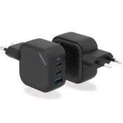 تصویر کلگی فست شارژ Powerology PWCUQC019 3Port QC3.0 PD 3.25A 65W Powerology PWCUQC019 3Port QC3.0 PD 3.25A 65W Fast Wall Charger