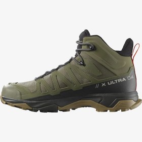 تصویر X Ultra 4 Mid Gtx Khaki در فضای باز Bot سالامون Salomon 