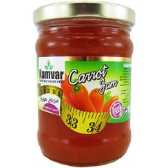 تصویر مربا هویج رژیمی 280گرم کامور Kamvar diet carrot jam 280g