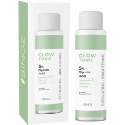 تصویر تونر لایه بردار پاک کننده و سفت کننده منافذ سینوز مدل Sinoz Glow Tonic 5% Glycolic Acid Sinoz Glow Tonic 5% Glycolic Acid 200ml