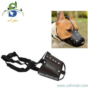 تصویر پوزه بند چرمی سگ (سایز XL ، L ، M) چانگ لیر 