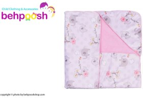 تصویر پتو دورپیچ کلاه دار چهارگوش طرح Family Love رزبرن RoseBorn quadrilateral Blanket code:25502