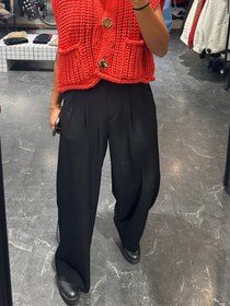 تصویر شلوار مشکی کرپ _ F458 