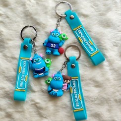 تصویر جاکلیدی و جاسوییچی سیلیکونی سالیوان و مایک کارخانه هیولاها - سالیوان و Monster Factory Sullivan and Mike Silicone Keychain and Switch