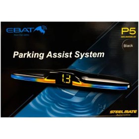 تصویر سنسور دنده عقب استیل steelmate parking sensor