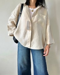 تصویر شومیز لینن مدل وانیا 