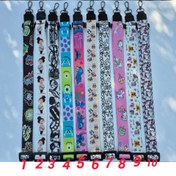 تصویر بند آویز گردنی پارچه ای طرحدار 