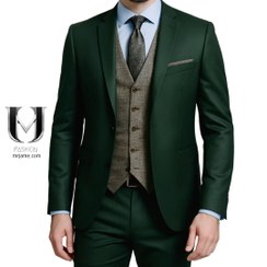 تصویر کت و شلوار مردانه کله‌ غازی دوخت اختصاصی مدل اسلیم ترک | سایز 46 تا 54 