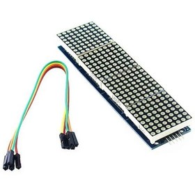 تصویر ماژول صفحه نمایش LED ماتریسی 8*32 دارای چیپ درایور MAX7219 