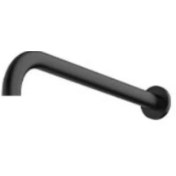 تصویر لوله دیواری و متعلقات حمام توکار رنگ مشکی | شودر 