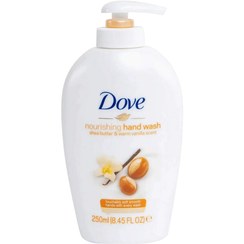 تصویر مایع دستشویی داو حاوی شی باتر و وانیل Dove shea butter & warm vanilla حجم 250 میل 