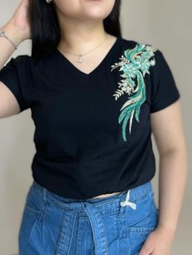 تصویر تیشرت لادارا - سفید / L 