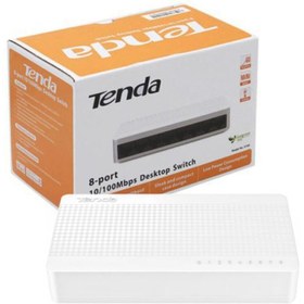 تصویر سوییچ شبکه 8 پورت 100 تندا Tenda S108 8Port 