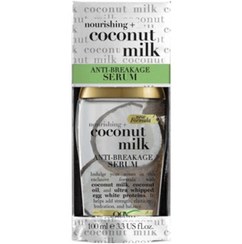 تصویر روغن و سرم مو اورجینال برند Ogx مدل Nourishing Coconut Milk Anti-Breakage Serum کد 635370602 