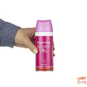 تصویر اسپری بدن زنانه Lacoste Touch Of Pink حجم 150میل پرستیژ Prestige Lacoste Touch Of Pink Body Spray For Women 150ml