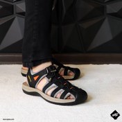 تصویر صندل مردانه هامتو مدل B600 با رویه چرم مصنوعی 