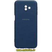 تصویر قاب گوشی Galaxy J6 Plus سامسونگ سیلیکونی های کپی زیربسته محافظ لنز دار سرمه ای کد 124 