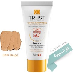 تصویر کرم ضد آفتاب رنگی تراست SPF 50 حجم 40 میل 