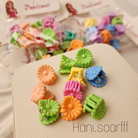 تصویر مینی کلیپس طرح گل - ارسال رنگ به صورت رندوم 