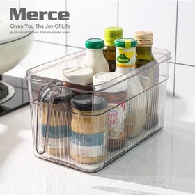 تصویر نظم دهنده یخچالی باکس طرح دسته دار کبریتی Refrigerator organizer