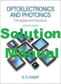 تصویر Solution Manual for Optoelectronics & Photonics – Safa Kasap 
