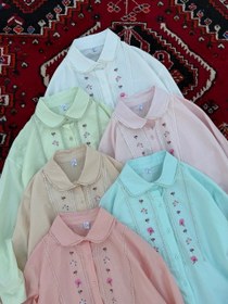 تصویر شومیز گلدوزی شده دخترانه و زنانه کد 7428 