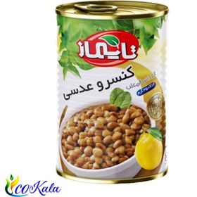 تصویر کنسرو عدسی تایماز 350 گرمی 