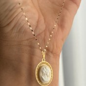 تصویر پلاک طلا طرح الیزابت 