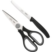 تصویر چاقوی آشپزخانه جی فی نی مدل G-02 مجموعه 2 عددی - قرمز 