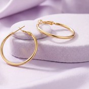 تصویر گوشواره حلقه ای بزرگ ژوپینگ کد 101 