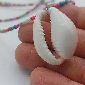 تصویر گردنبند منجوقی صدفی 