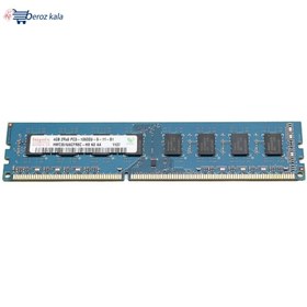 تصویر رم کامپیوتر هاینیکس مدل DDR3 1333MHz 240Pin DIMM 10600 ظرفیت 4 گیگابایت hynix 10600 1333MHz Desktop DDR3 RAM 4GB