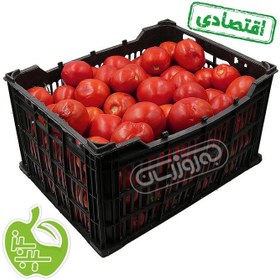 تصویر گوجه فرنگی سبدی اقتصادی برند سیب سبز 
