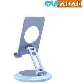 تصویر پایه نگهدارنده موبایل با قابلیت تنظیم زاویه و چرخش 360 درجه مدل PD-AC360APS Porodo Phone Stand with Aluminum Alloy, 360° Rotation, Adjustable Angle PD-AC360APS