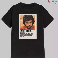 تصویر تیشرت مردانه طرح داریوش سایز XL رنگ سیاه 